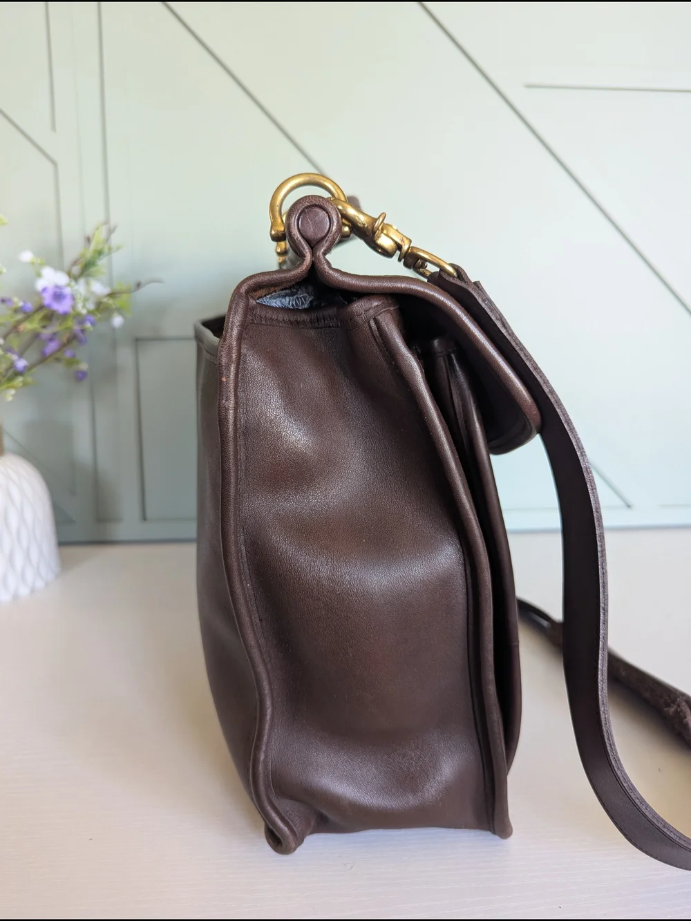 vintage Coach BeekmanBriefcase (Style #5266), an iconic dowel-top design first